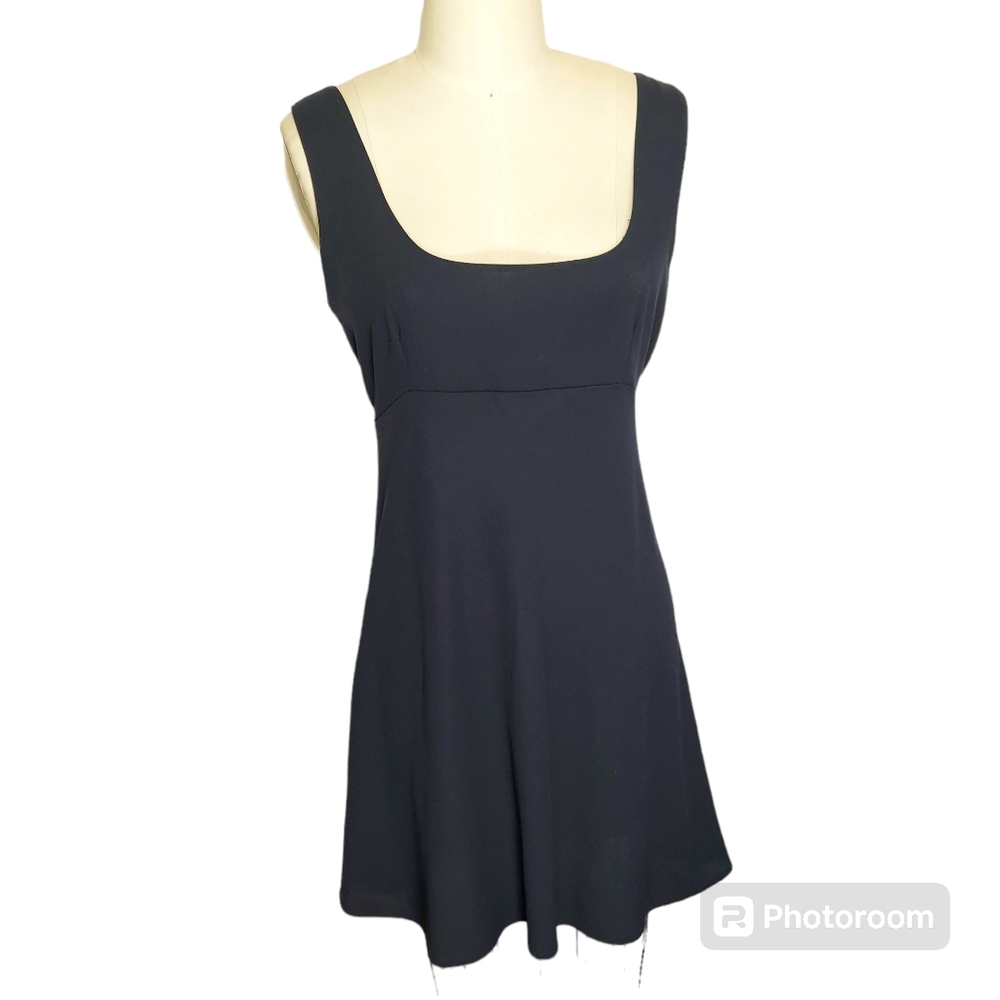 Navy Miss Selfridge Sleeveless Dress